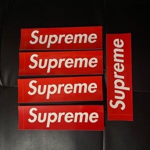 Supreme Box Logo Sticker Lot x5